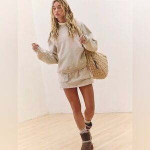 NWT Free People For The Win Pullover Sweatshirt